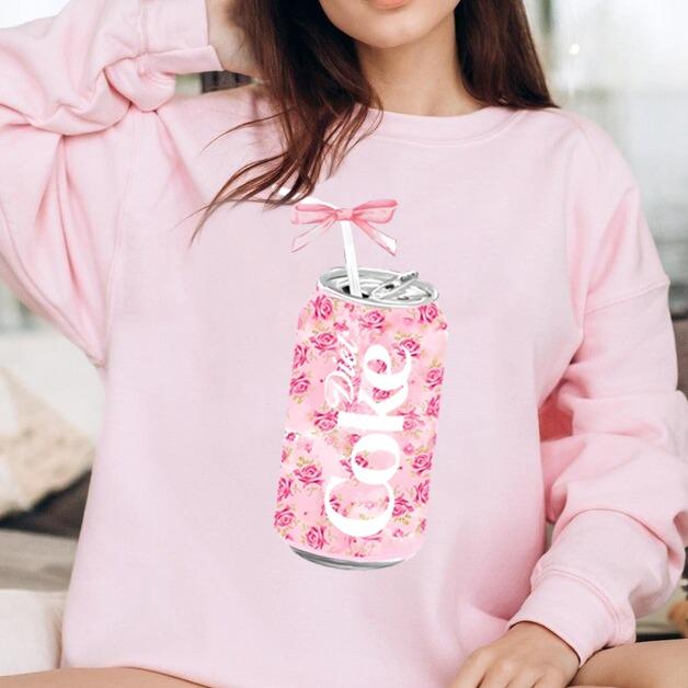 Dr. Pepper Coquette Bow Pink Sweatshirt T Shirt Hoodie, Dr. Pepper Crewneck, Dr. Pepper Lover, I Need Dr. Pepper, Coquette, Dr. Pepper Lover, Gift for