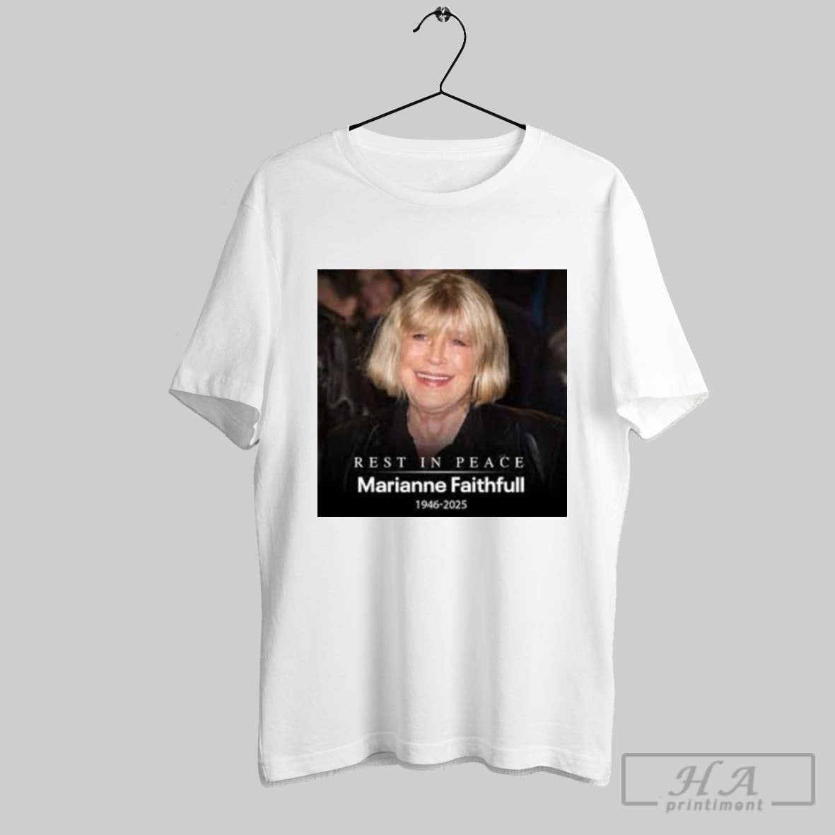 Premium Rest In Peace Marianne Faithfull 1946 2025 T Shirt