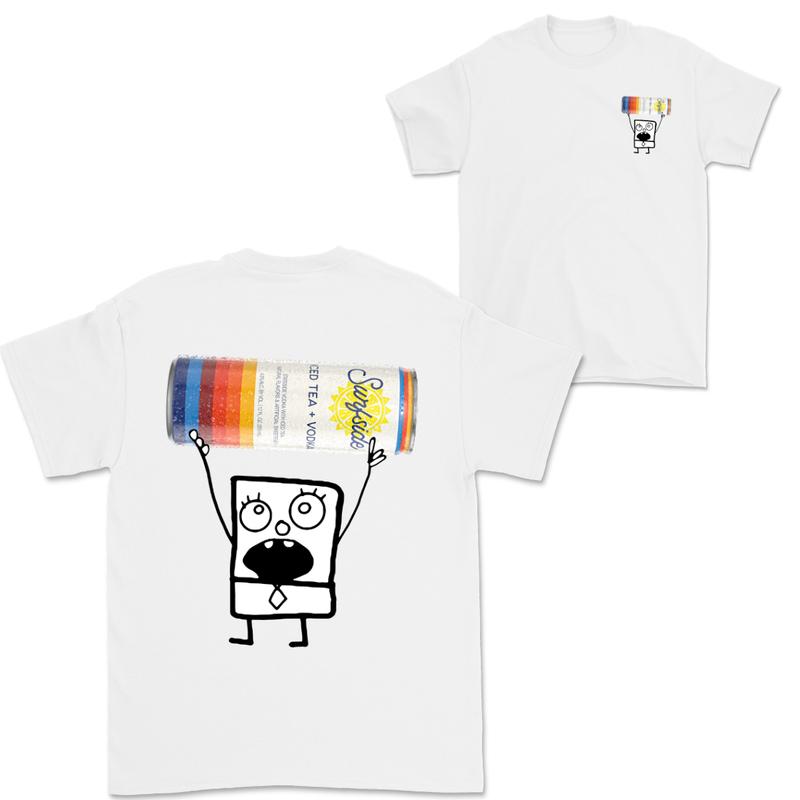 Doodlebob Surfside 2 Sided T-Shirt, Funny Drinking T-Shirt, Summer T-Shirt, Full Color T-Shirt, Unisex T-Shirt, For Men, For Women, Gift For All Menswear Top