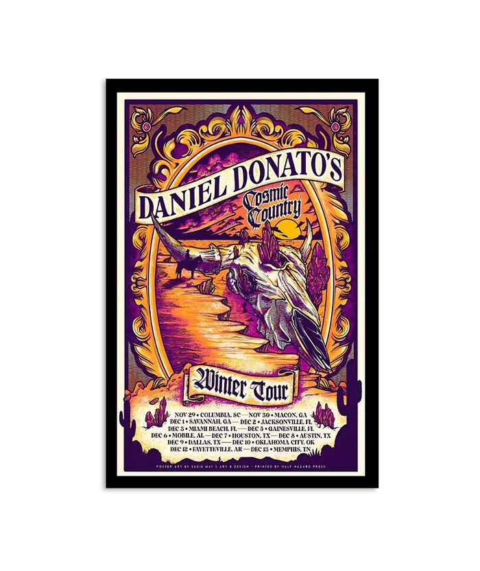 New Daniel Donato Cosmic Country Winter Tour 2023 Poster