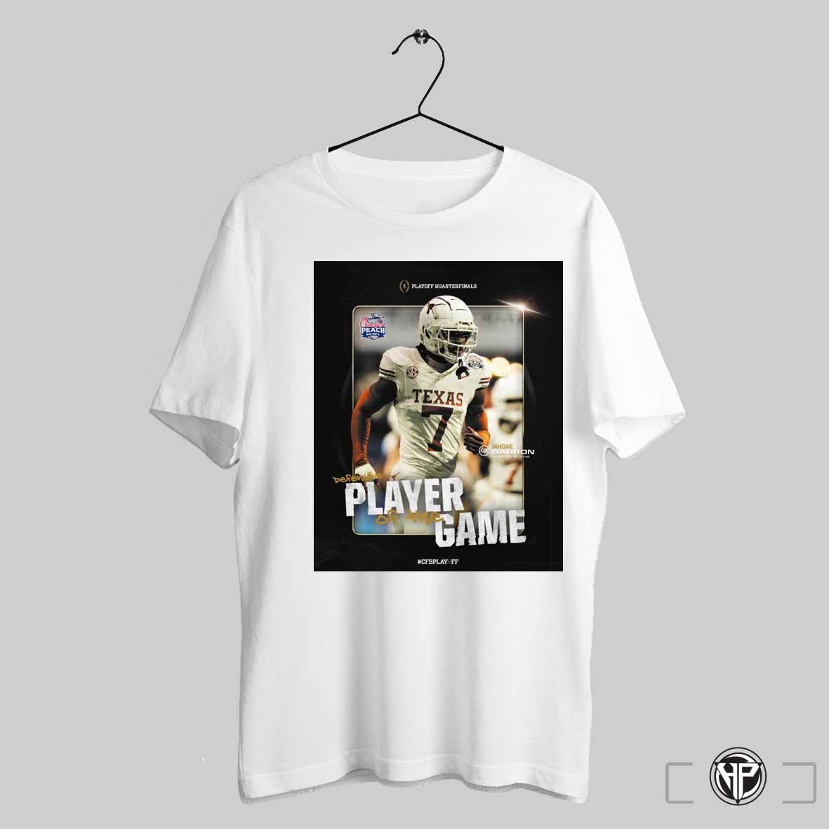 Poster Jahdae Barron Texas Longhorns Defensive Player Of The Game Cfb Playoff Peach Bowl Football T Shirt Trending Sweatshirt