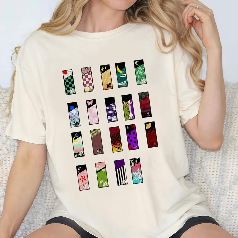 Hanafuda all characters in Demon Slayer, Sound Pillar Kimetsu No Yaiba t-shirt, anime sweatshirt hoodie, Y2k Shirt, Gift for Anime lover