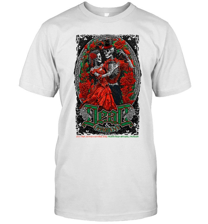 Dead & Company July 1-3, 2023 Folsom Field, Boulder, CO Final Tour Shirt