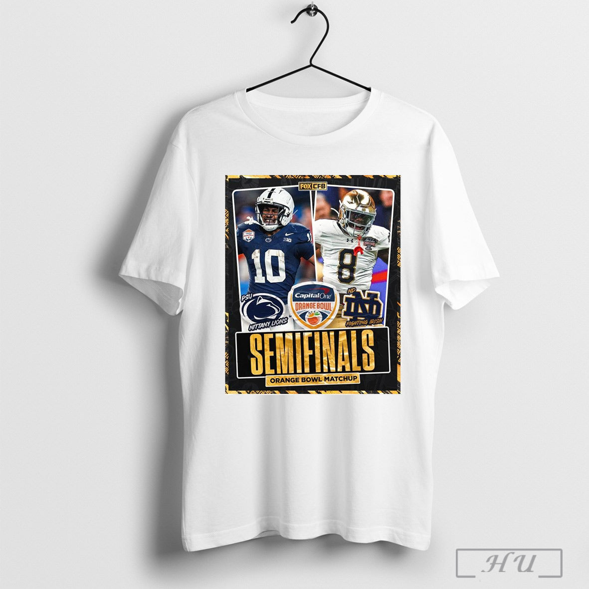 Poster Nittany Lions Vs Fighting Irish Semifinals Orange Bowl Football Matchup Fox College 2025 T Shirt