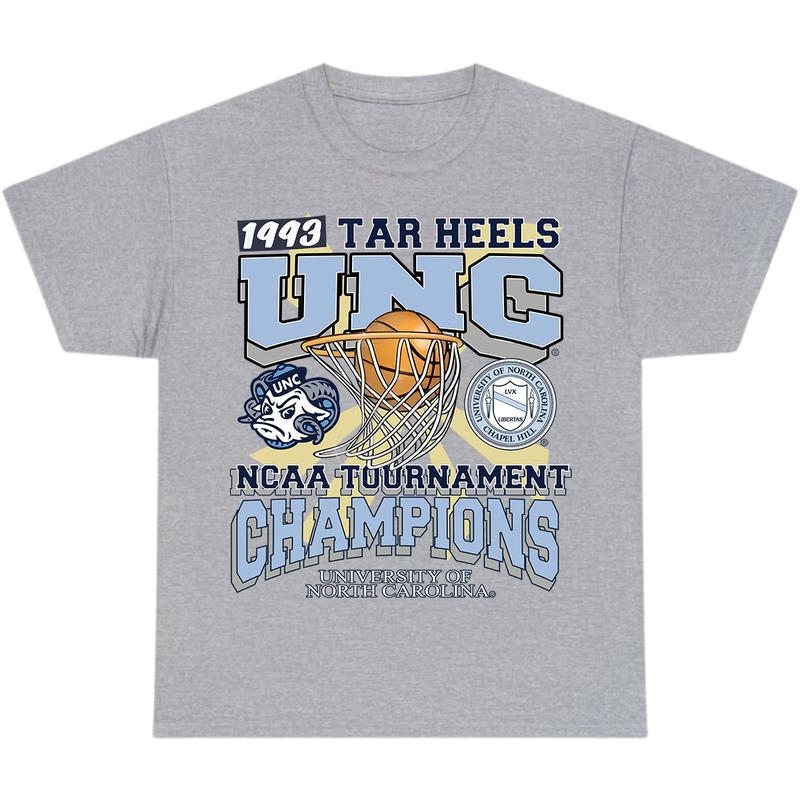 UNC Men Shirt 1993 TAR Heels UNC Champions T-Shirt, Full Color T-Shirt, Unisex T-Shirt, For Men, For Women billabongshirts