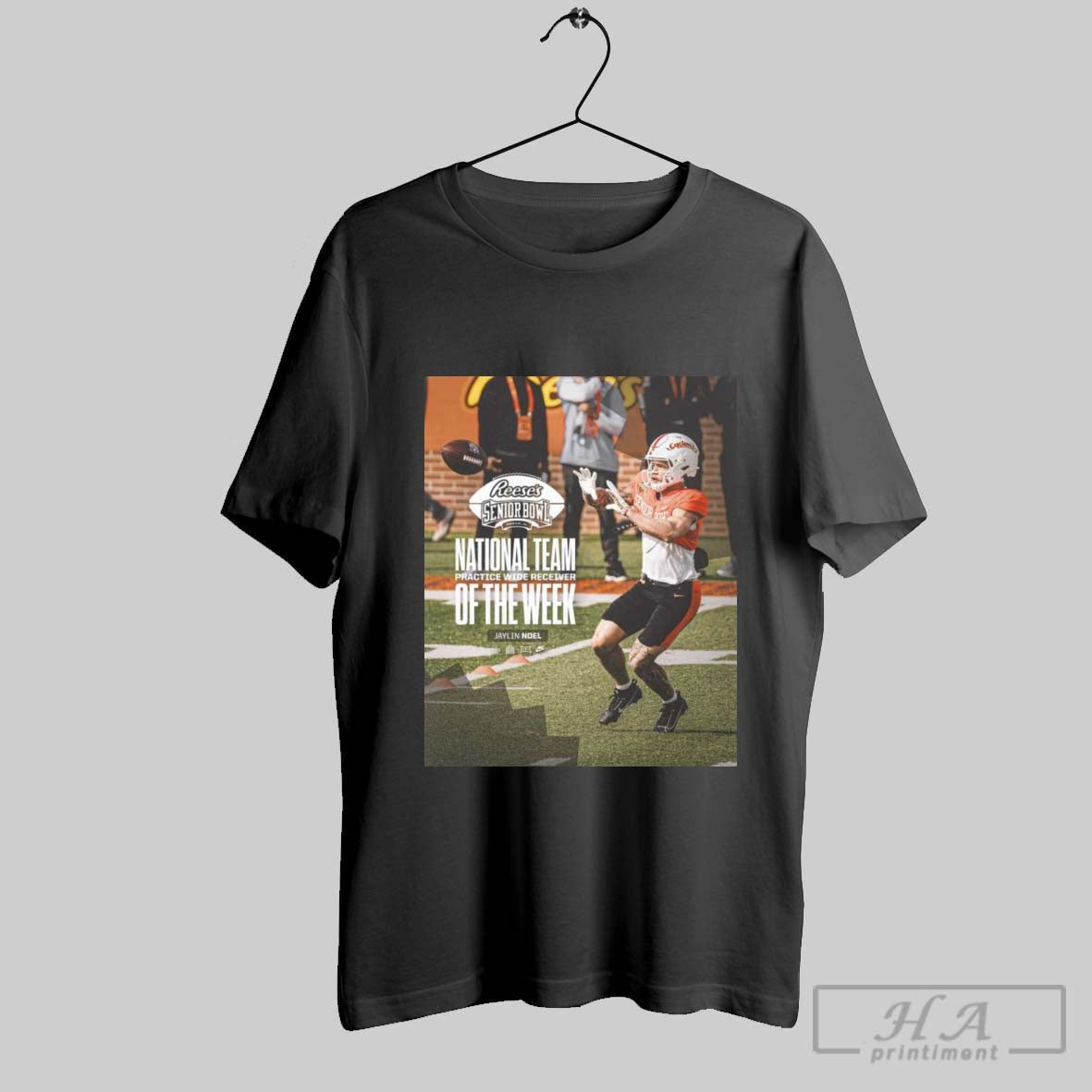 Reeses Senior Bowl National Team Practice Wide Receiver Of The Week Jaylin Noel Iowa State Cyclones Football 2025 Poster T Shirt