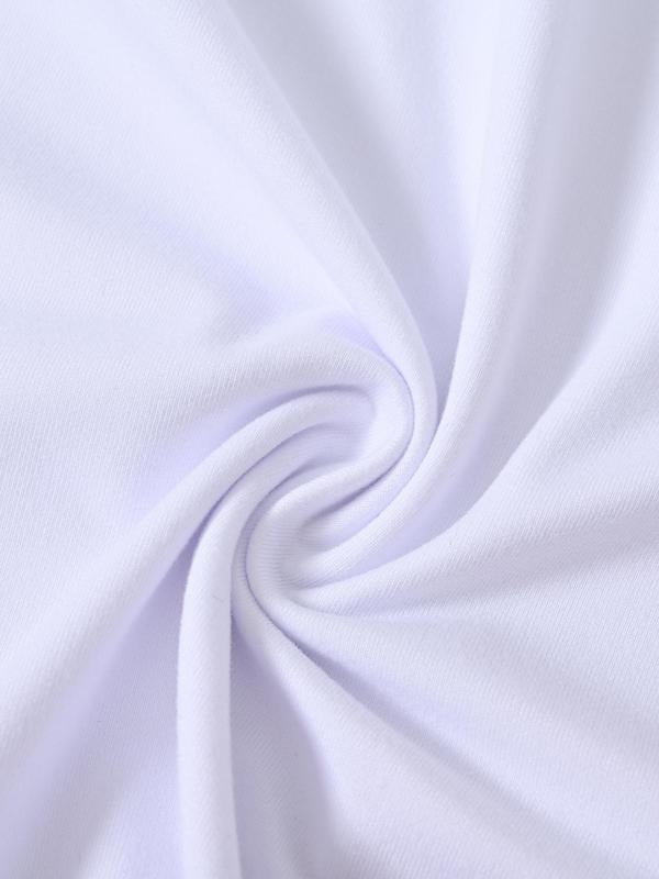 Men's Letter Print Round Neck Graphic Tee, Regular Fit Casual Short Sleeve T-shirt for Summer, Men's Top for Daily Wear