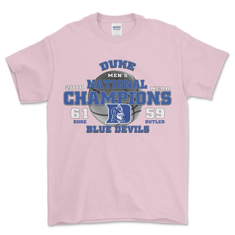 2010 Duke NCAA National Champions T-Shirt, graphic vintage sports tees for men