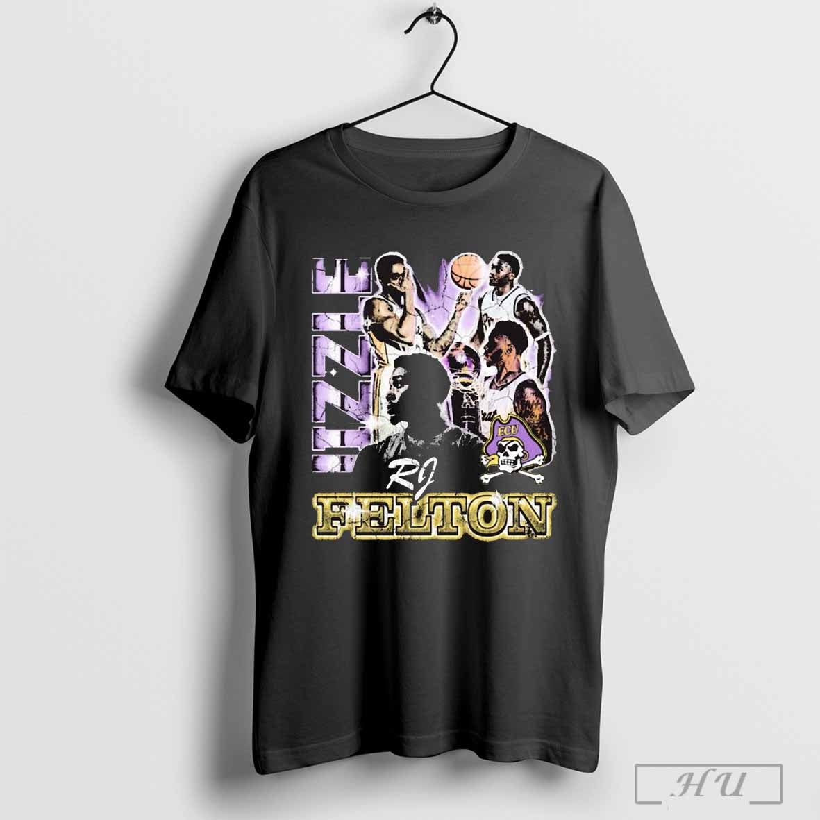 Rj Felton Jizzle East Carolina Pirates Basketball 90s Graphic T Shirt