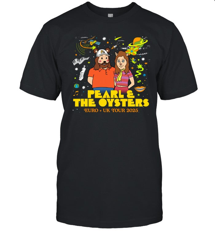 Pearl & The Oysters 2025 Euro And Uk Tour T-Shirt