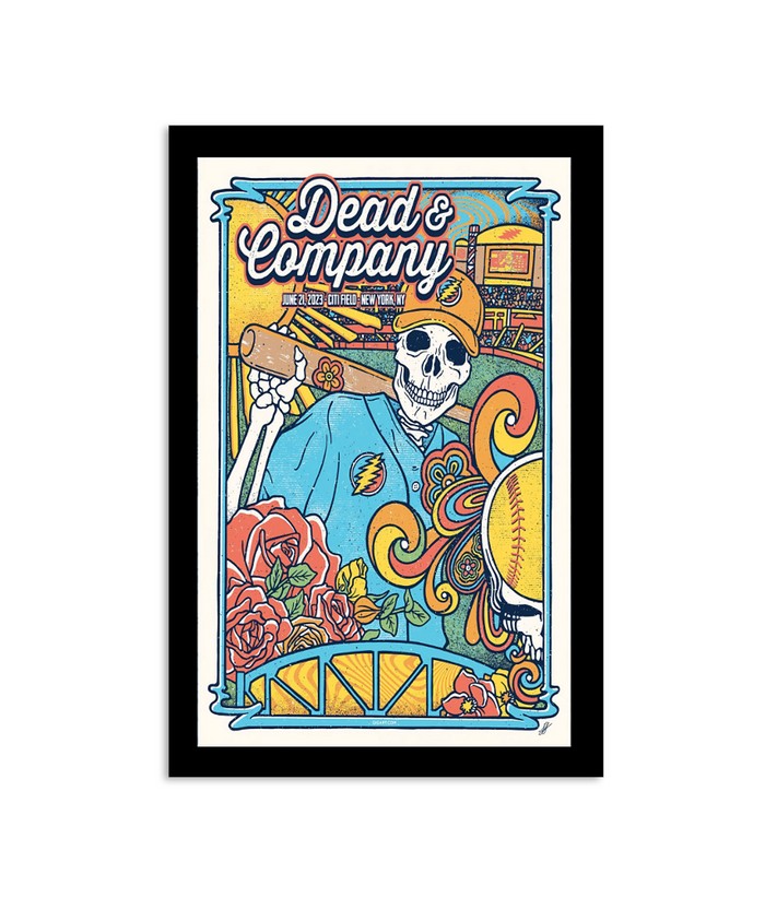 Dead And Company City Field New York, NY Event Tour June 21 2023 Poster