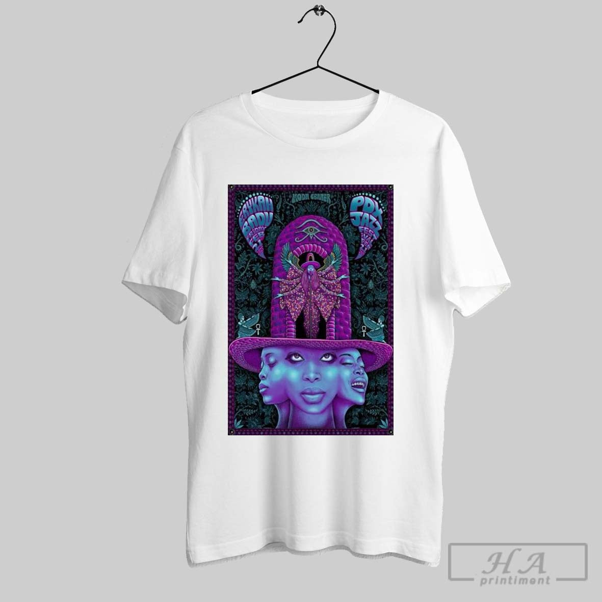 Poster Erykah Badu Pdx Jazz Festival Feb 21 2025 Portland Or T Shirt