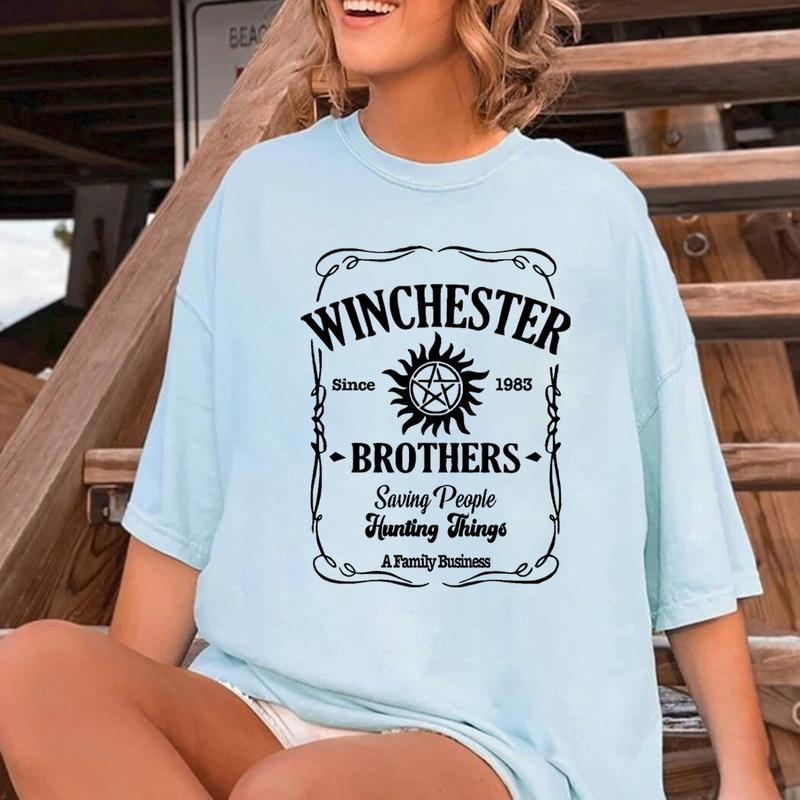 Supernatural T Shirt, Winchester Brothers T Shirt, Gift For Woman and Man Unisex T-Shirt Sweatshirt Hoodie