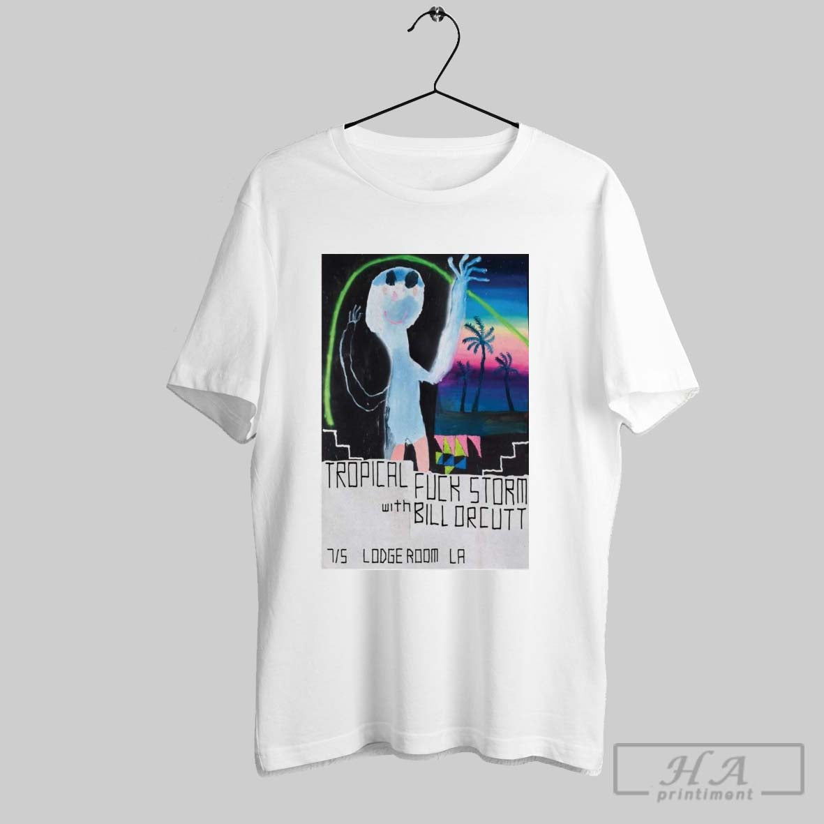 Poster Tropical Fuck Storm With Bill Orcutt July 5 2025 Lodge Room Los Angeles Ca T Shirt