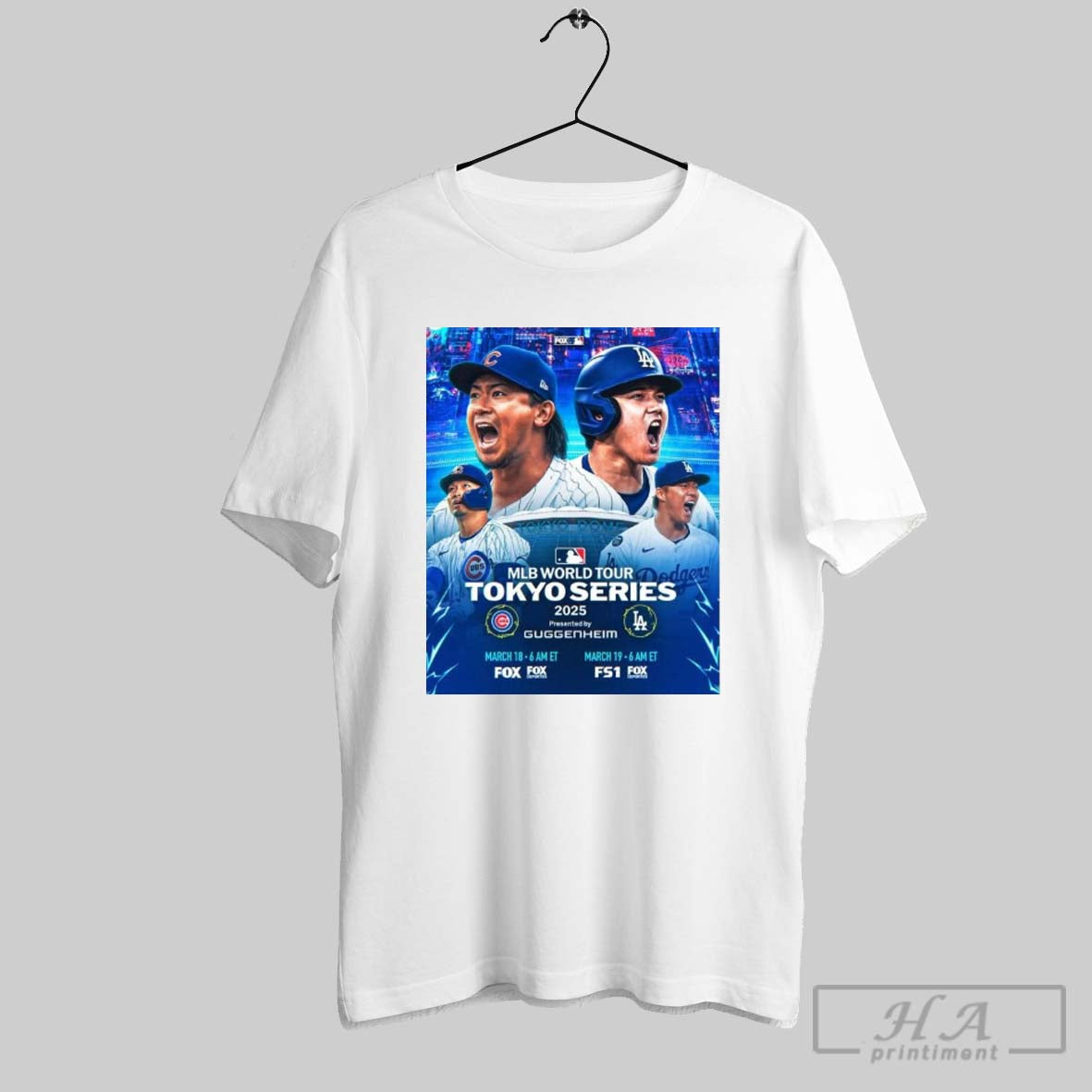 Premium Mlb World Tour Tokyo Series Dodear 2025 Urs Presented By Guggenheim T Shirt