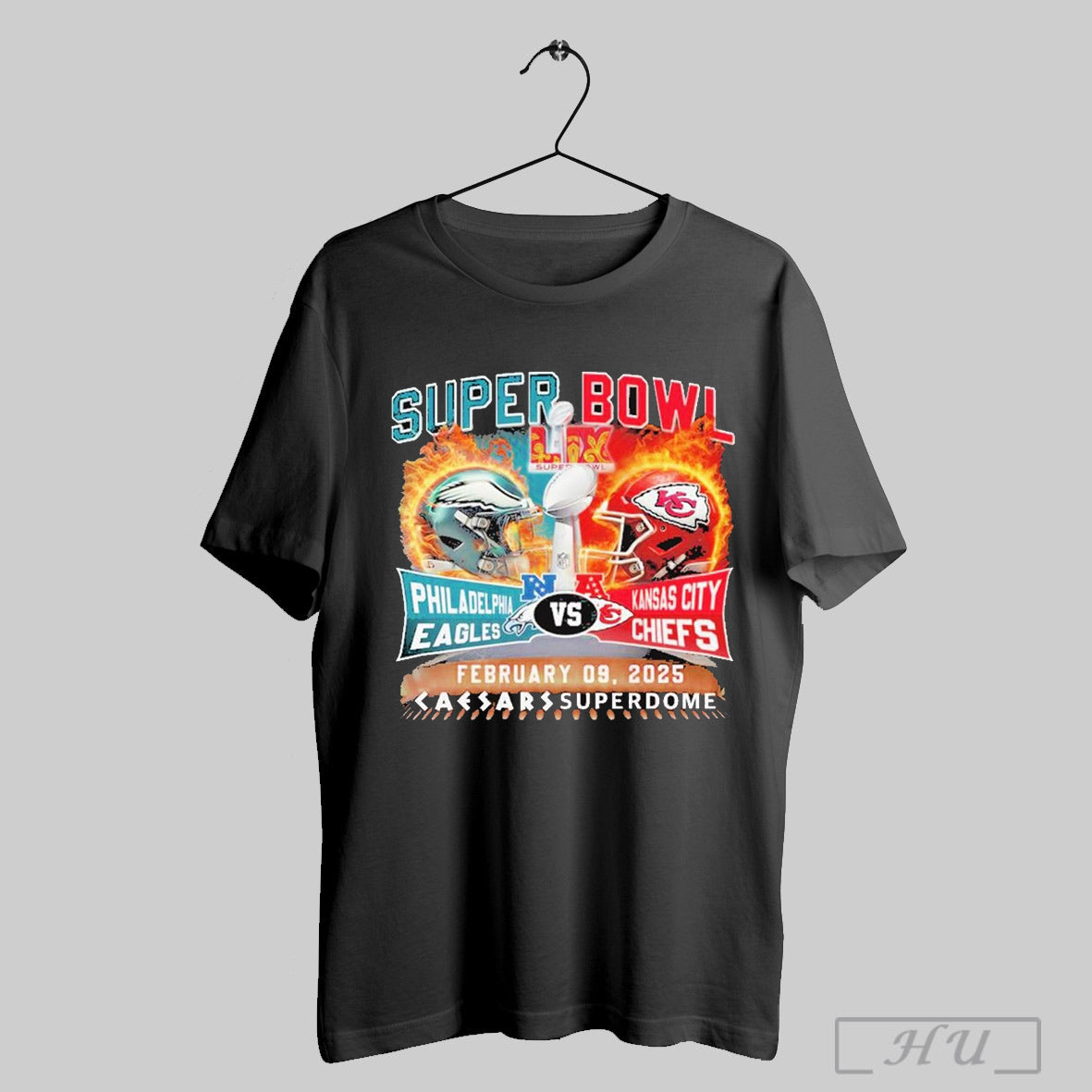 Super Bowl Lix Kansas City Chiefs X Philadelphia Eagles 2025 Unisex T Shirt Sweatshirt