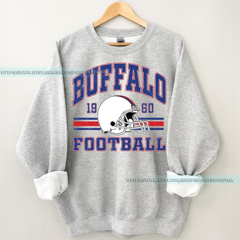 Buffalo Football Vintage Sweatshirt Sweatshirt,Buffalo Bill Crewneck Sweatshirt,Buffalo New York,Buffalo Bill Fan Gift, Gift For Fan