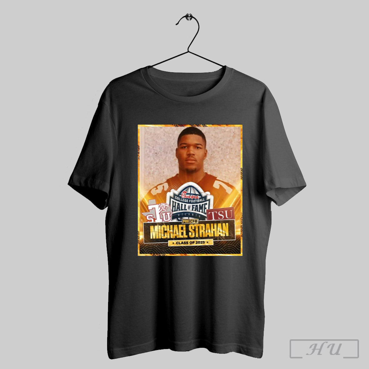 Poster Michael Strahan Chick Fil A College Football Hall Of Fame Class Of 2025 Atlanta Fox Cfb T Shirt
