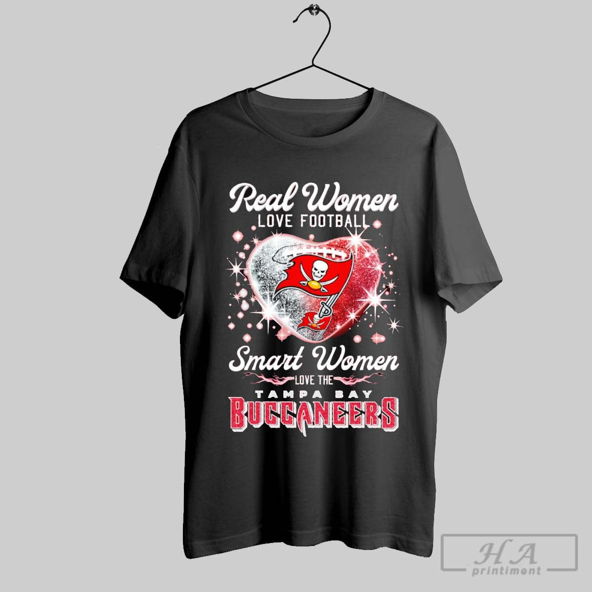 Real Women Love Football Smart Women Love The Tampa Bay Buccaneers Football Diamond 2025 T Shirt