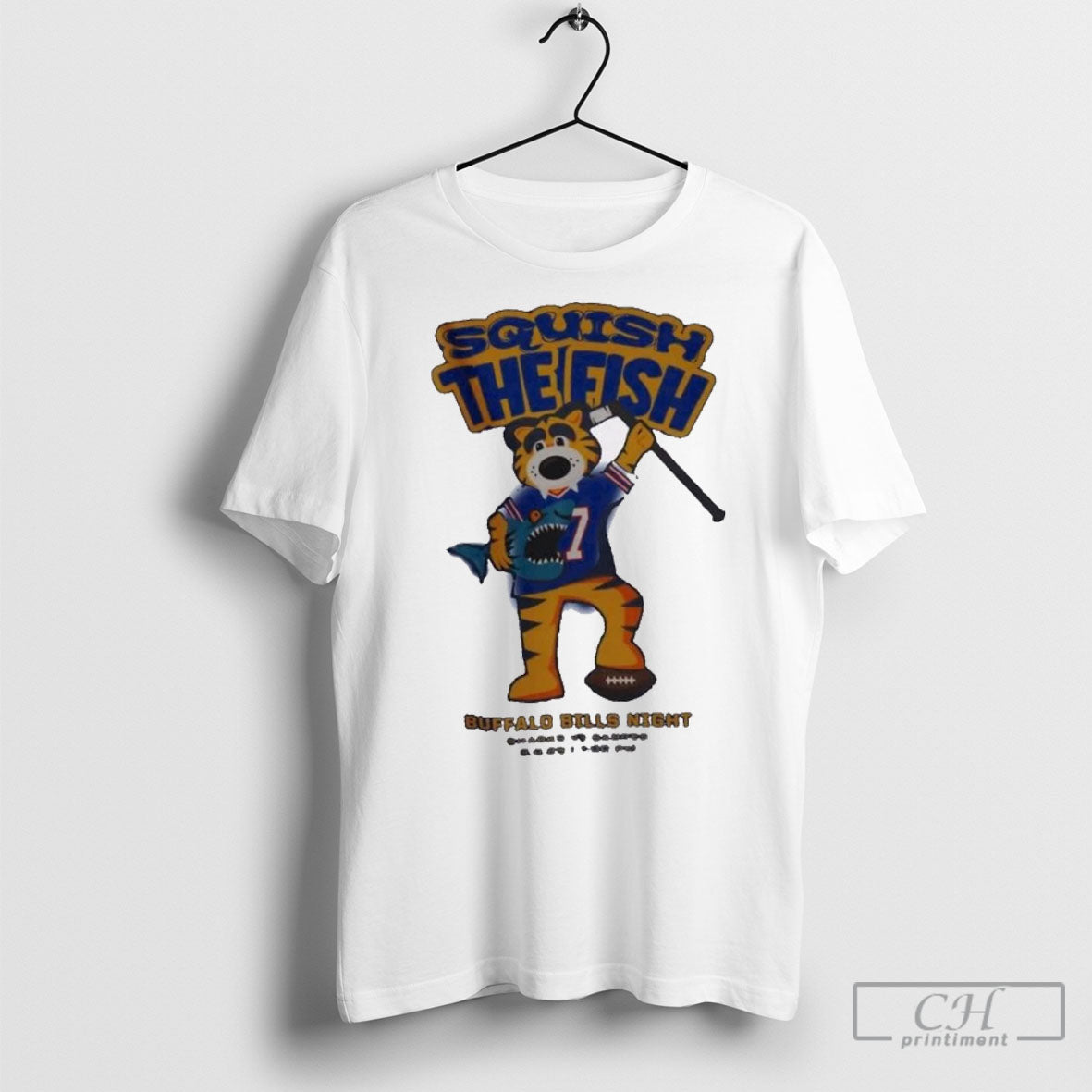 Squish The Fish Buffalo Bills Night Shark Vs Sabres 3 4 2025 T Shirt Sweatshirt Tee