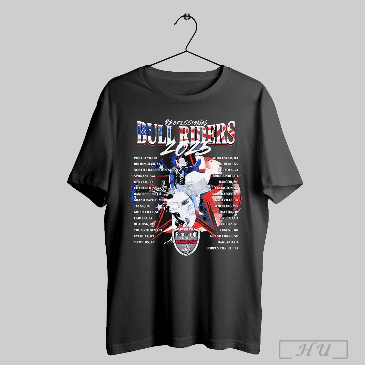 Professional Bull Riders Velocity Tour 2025 Routing T Shirt Sweatshirt