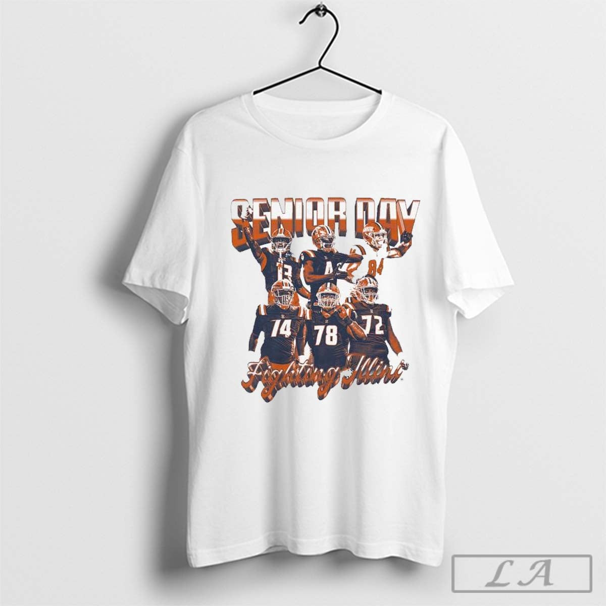 Senior Day Players Illinois Fighting Illini Graphic T-shirt
