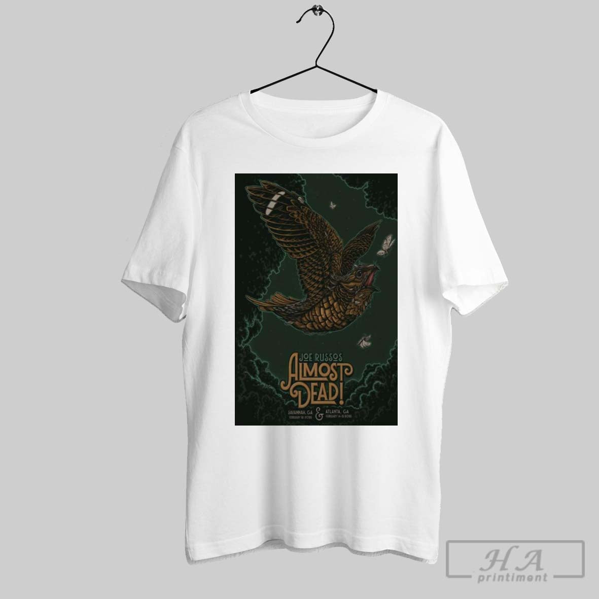 Poster Joe Russos Almost Dead Feb 13 2025 Johnny Mercer Theatre Savannah Ga T Shirt