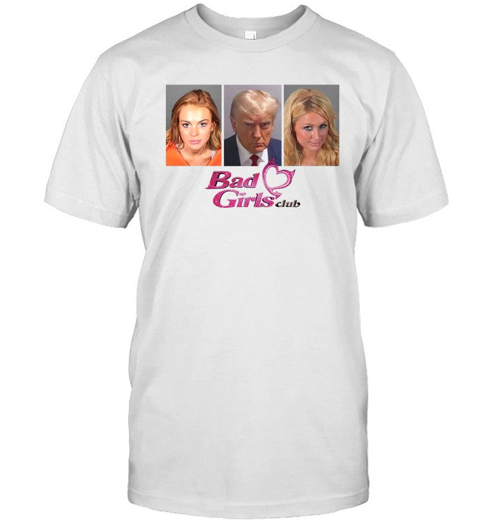 Limited Bad Girls Club Trump Paris Hilton Mugshot Shirt