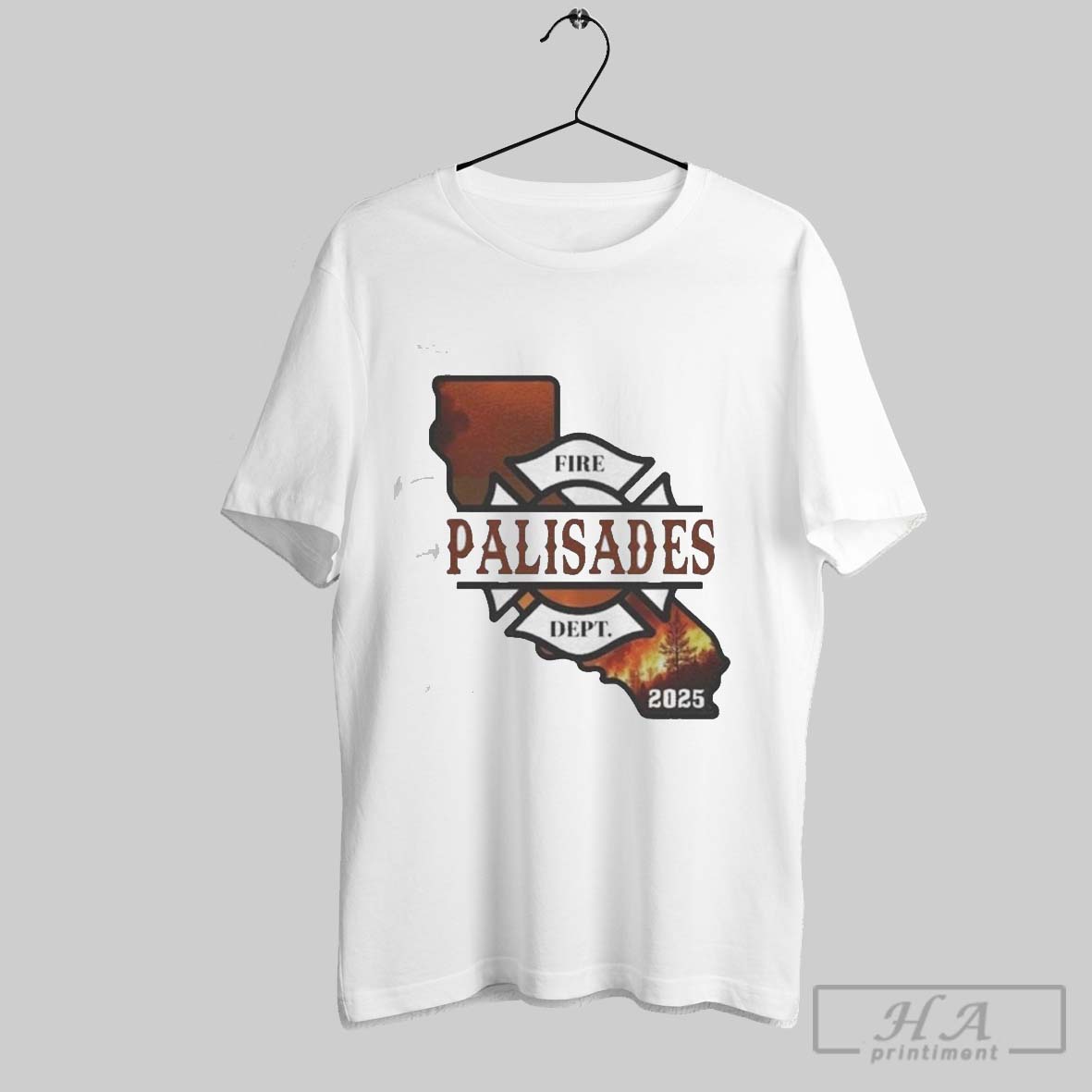 Premium 2025 La County Wildfires Fire Dept Palisades T Shirt