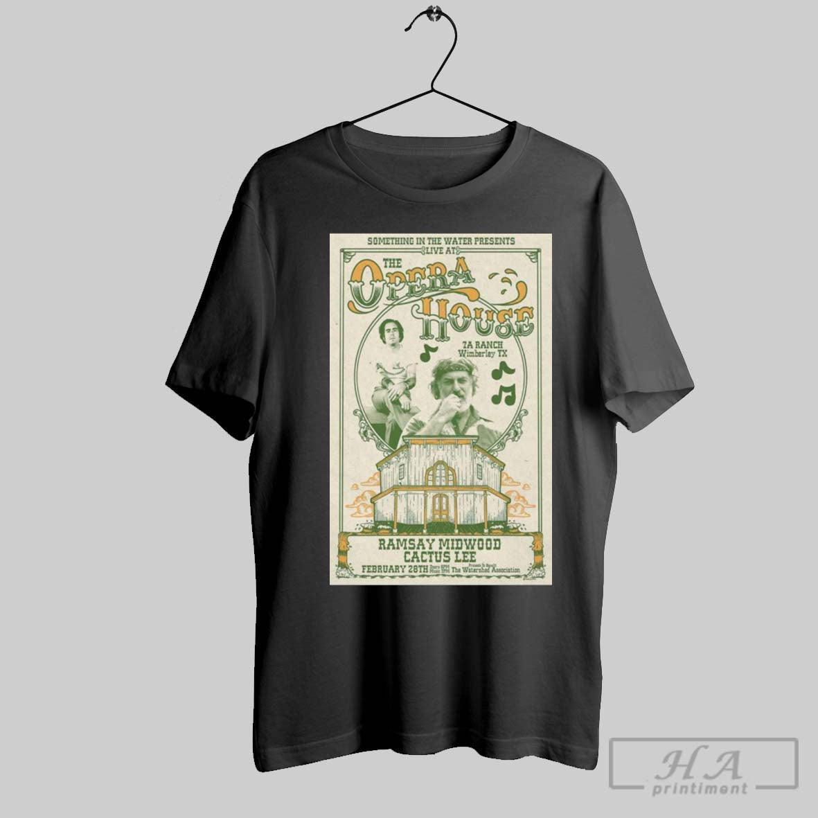 Poster Ramsay Midwood And Cactus Lee Feb 28 2025 7a Ranch Wimberley Tx Tour T Shirt