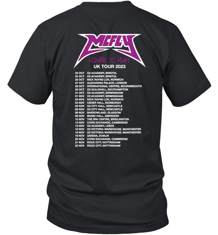 Mcfly Power To Play Tour 2023 Shirt
