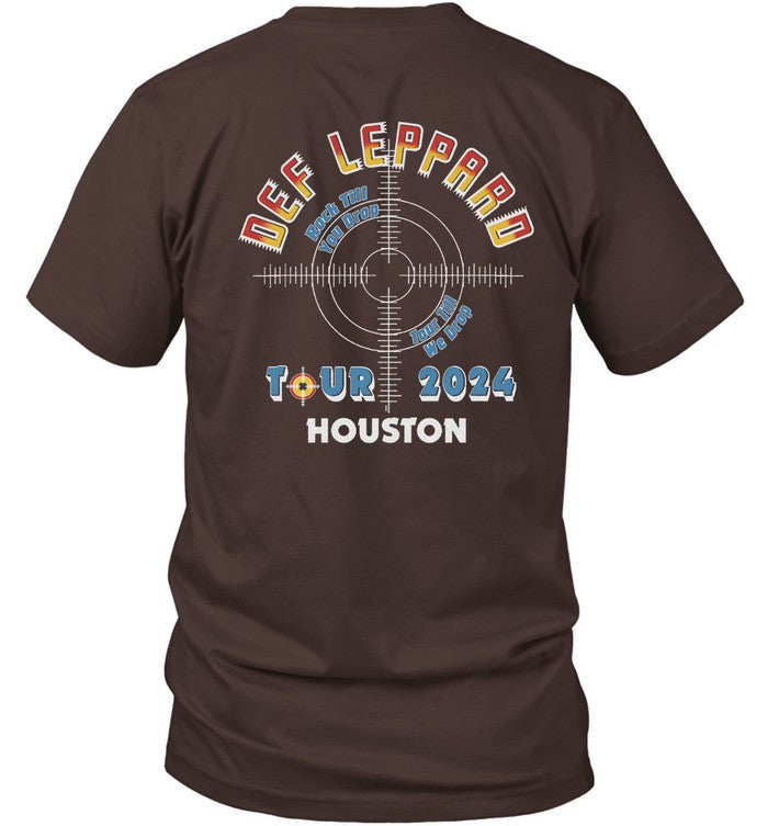 Def Leppard Houston TX 2024 Tour T Shirt