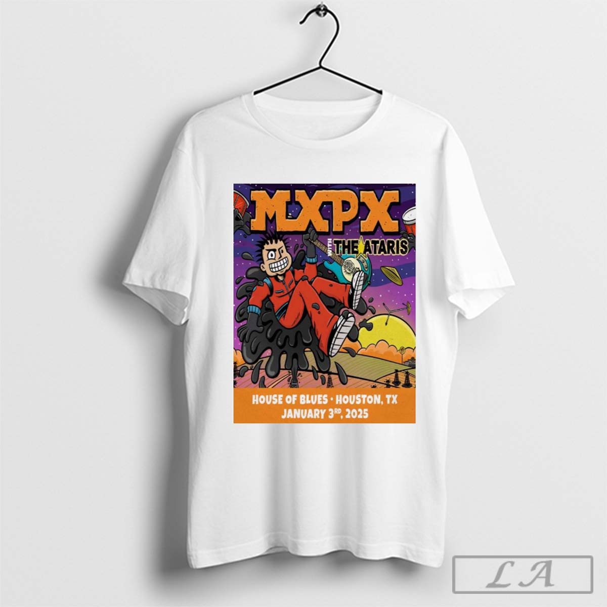 Poster MXPX With The Ataris On Jan 3-2025 In Houston TX Tour House Of Blues T-shirt
