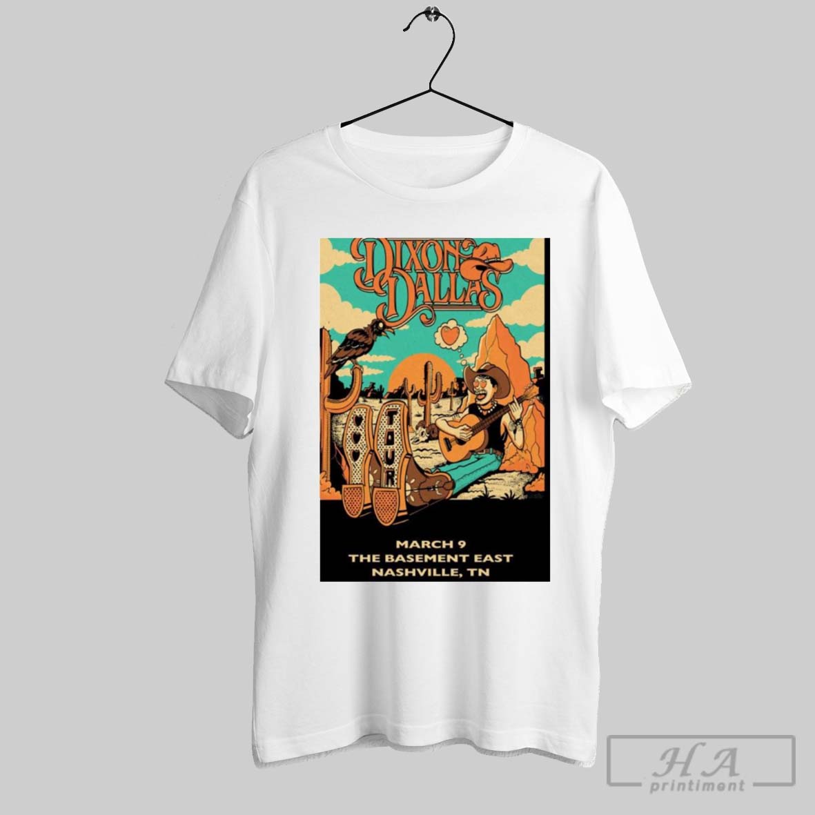 Poster Dixon Dallas The Basement East On Mar 9 2025 In Nashville Tn Tour T Shirt