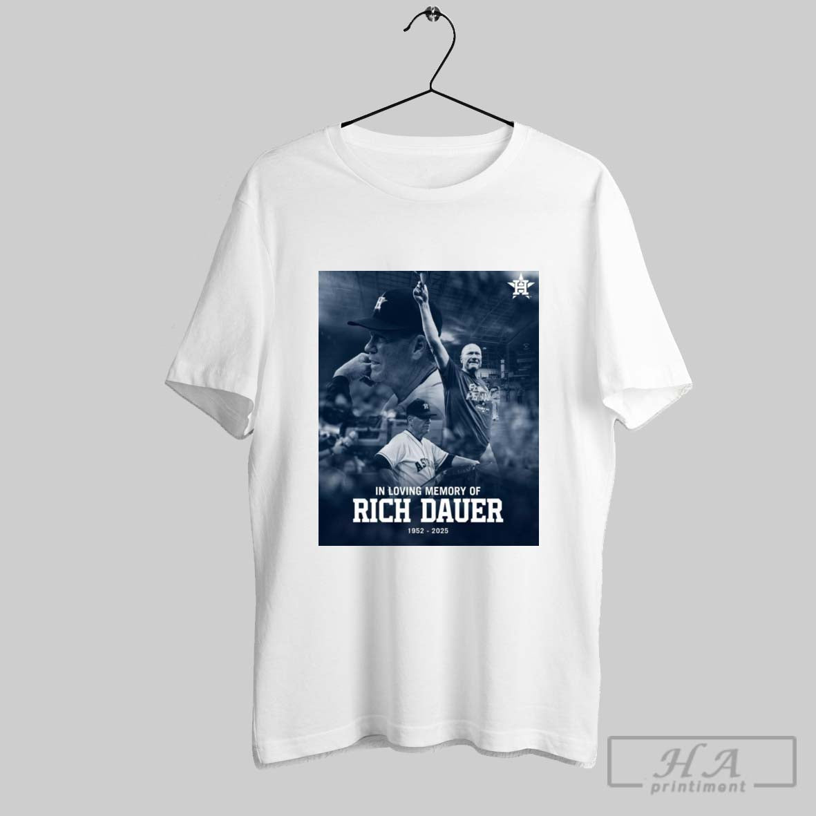 Poster Mlb Houston Astros In Loving Memory Of Former Astros Coach Rich Dauer 1952 2025 T Shirt