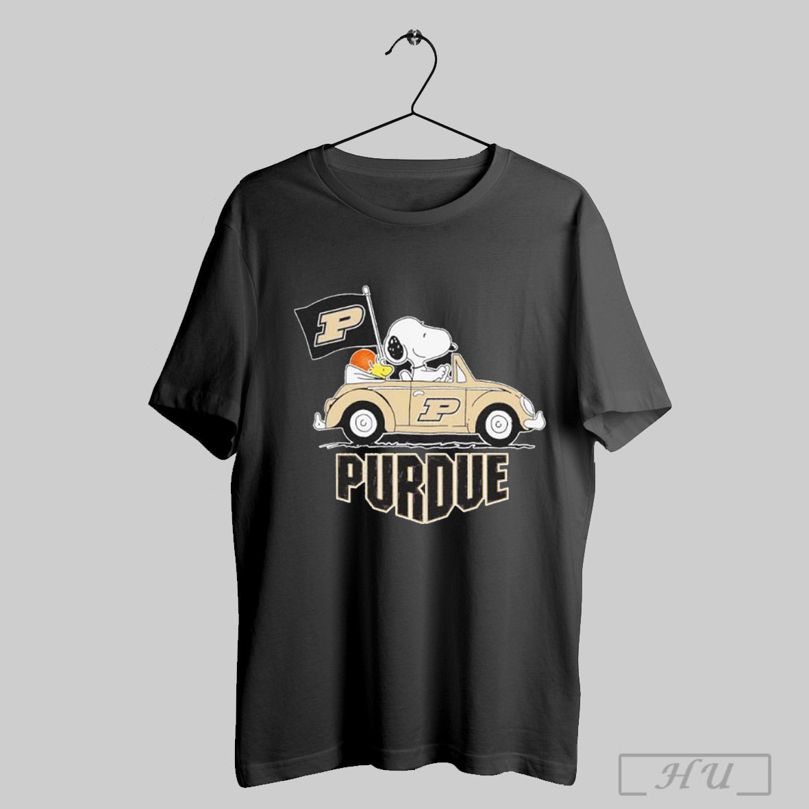 Snoopy And Woodstock Driving Car Purdue Boilermakers Flag 2025 T Shirt Sweatshirt