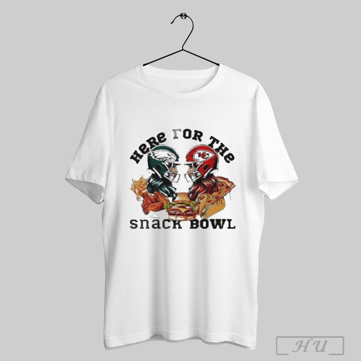 Super Bowl 2025 Kansas City Vs Philadelphia Eagles Here For The Snacks Bow T Shirt Sweatshirt