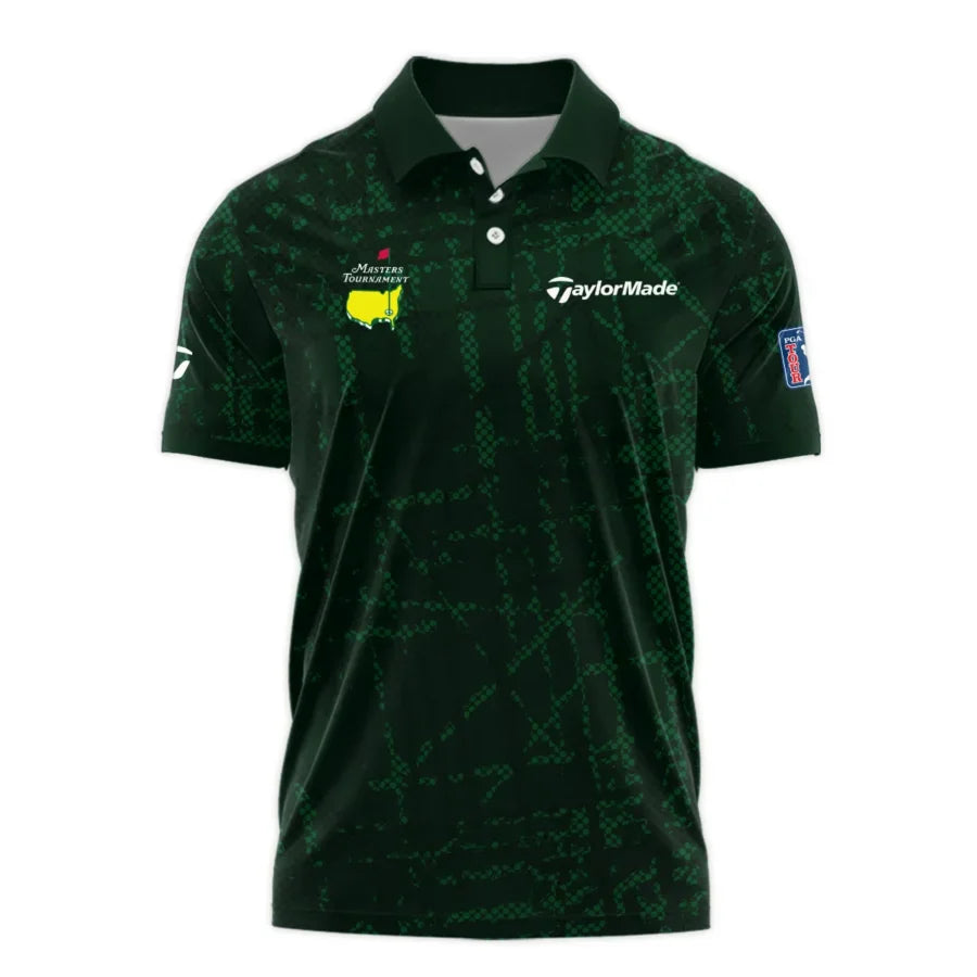 Masters Tournament Taylor Made Golf Pattern Halftone Green Polo Shirt Style Classic Polo Shirt For M