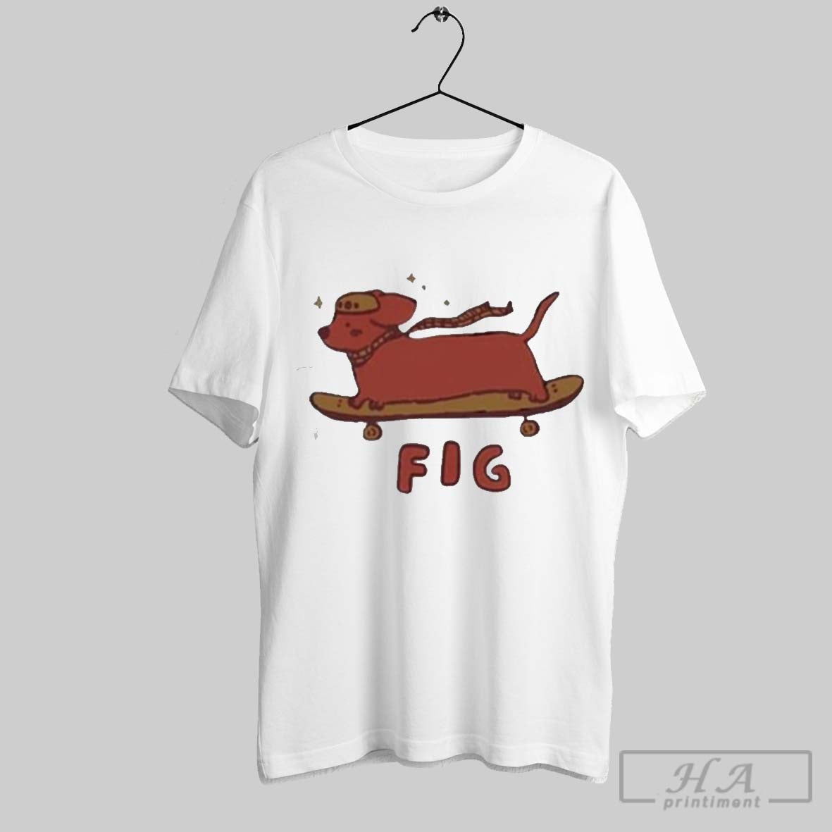 Premium Figwoof Dog Skate Cute 2025 T Shirt