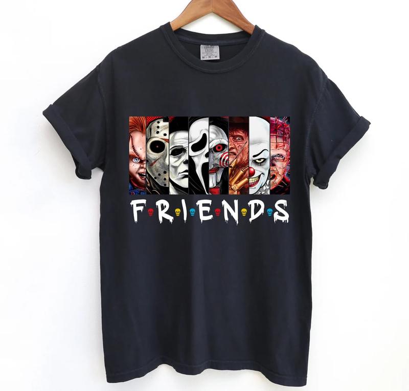 Halloween Characters Friends Sweatshirt, Halloween Characters Shirt, Friends Halloween Shirt, Halloween Movie Characters Shirt, Halloween Sweatshirt
