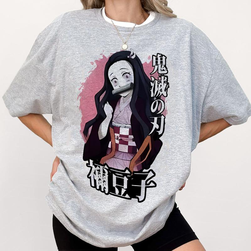 Nezuko Kamado Shirt, Nezuko Tshirt Swearshirt Hoodie, Main Characters Shirt, anime sweatshirt hoodie, Y2k Shirt, Gift for Anime lover