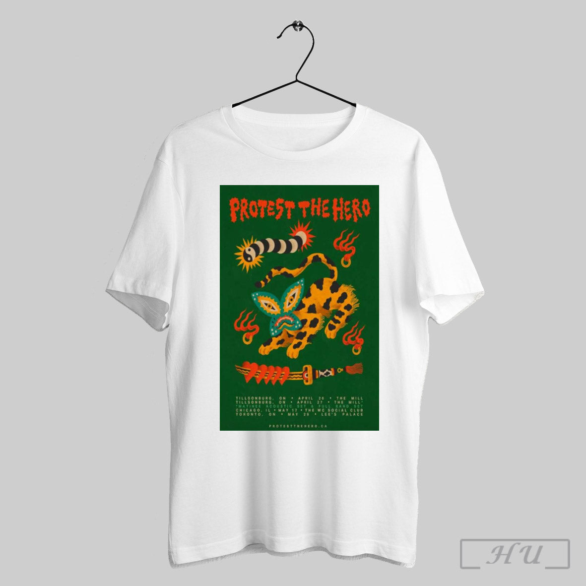 Poster Protest The Hero April And May 2025 Spring Tour T Shirt Sweatshirt