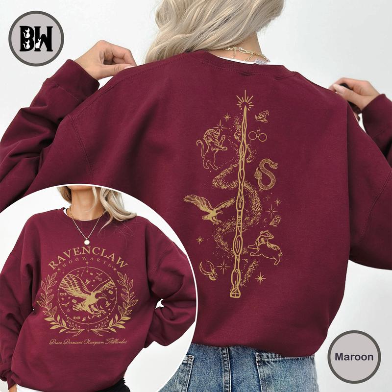 Ravenclaw Vintage, Hogwarts House Sweatshirts, Wizard World Sweatshirt, Magic World Shirt, Hp Fan Gift, Unisex T Shirt, Sweatshirt