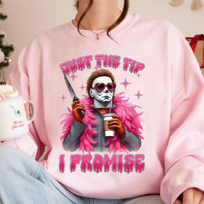 Just The Tip I Promise Shirt, Halloween Tee Shirt, Funny Halloween Shirt For Men Women Crewneck Soft Crewneck Soft