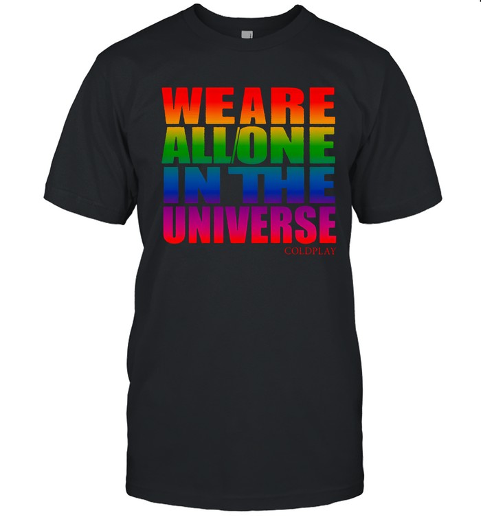 Coldplay We Are All One In The Universe Music Of The Spheres World Tour 2025 Tee