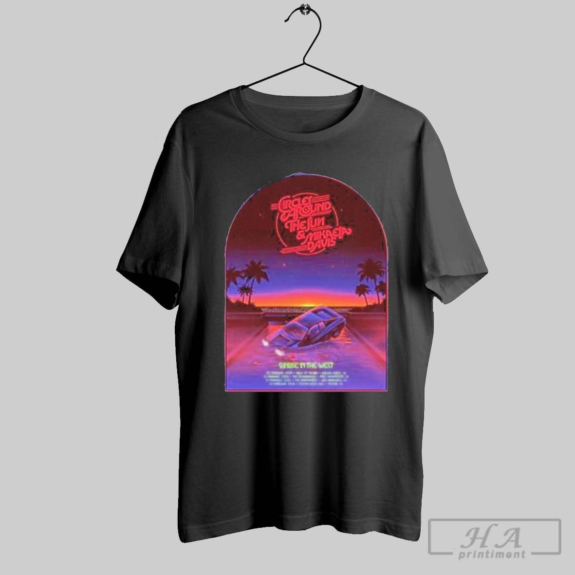 Sunrise In The West 2025 Circles Around The Sun Hot T Shirt