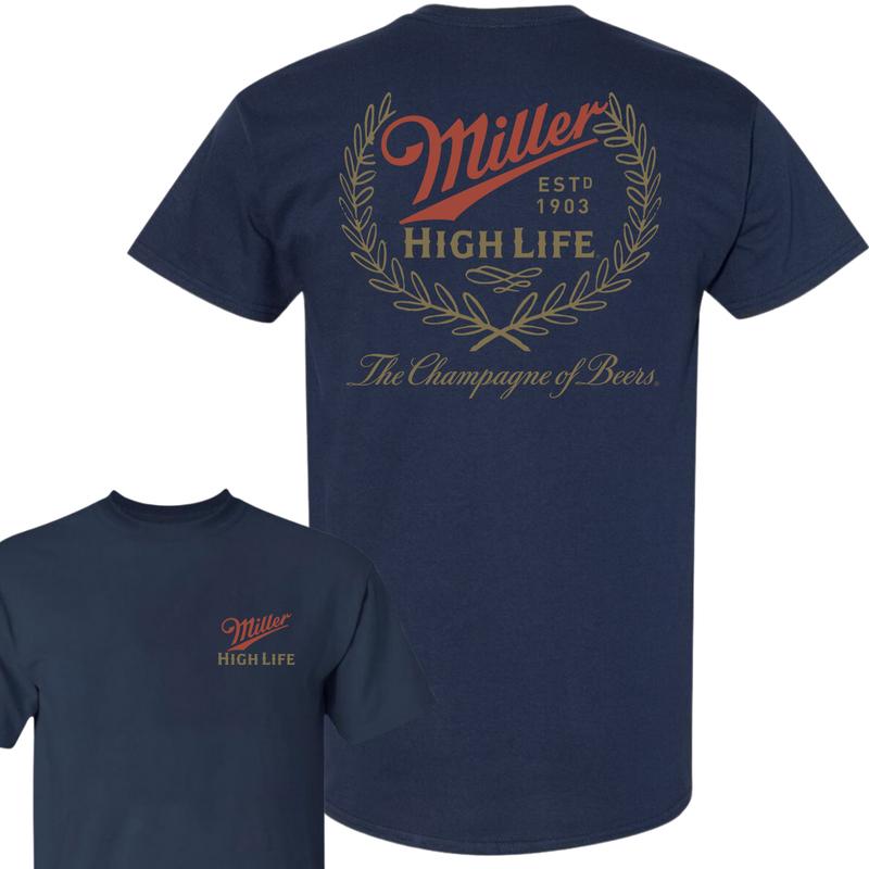 Miller High Life Champagne of Beers T-Shirt, Full Colors, Fashion For All, Unisex T-Shirt, For Men, For Women