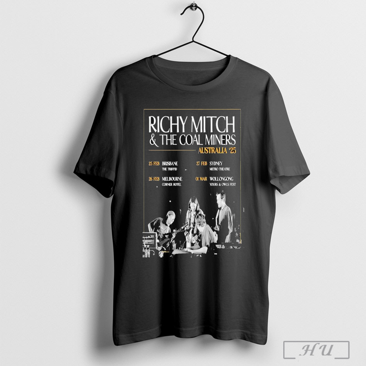 Richy Mitch The Coal Miners Australia 2024 Tour T Shirt