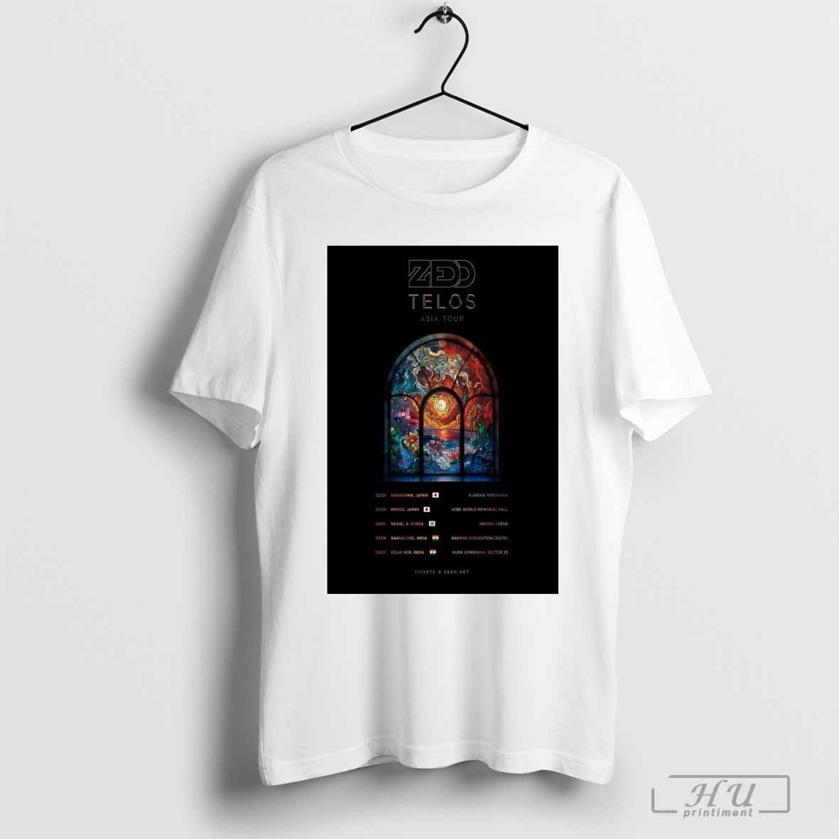 Poster Zedd Tour Telos Asia 2025 Kanagawa Japan T-shirt