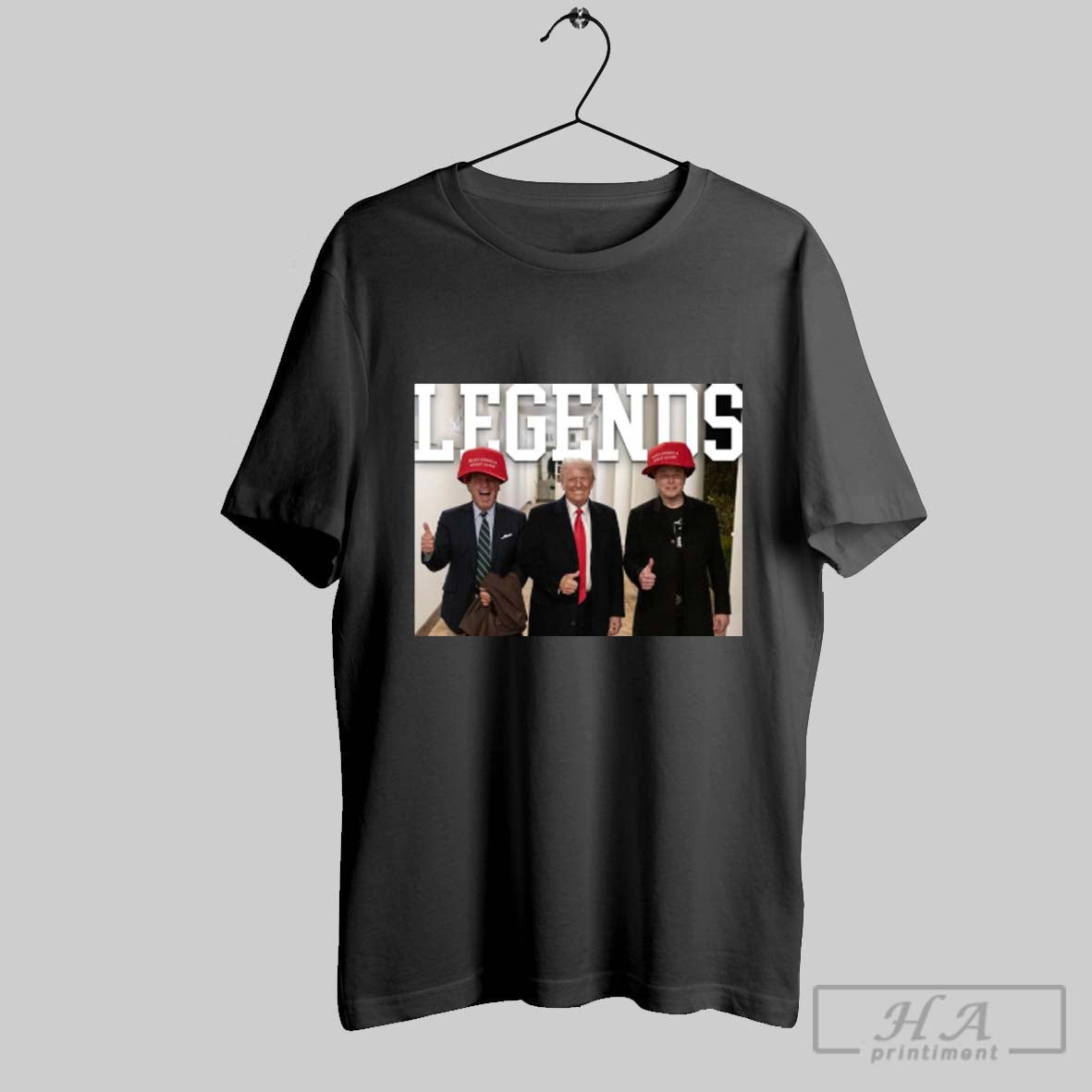 Team Donald Trump Legends Elon Musk Make America Great Again 2025 Poster T Shirt